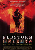 Backdraft 1991 movie poster Kurt Russell Robert De Niro Rebecca de Mornay Ron Howard Fire