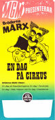 At the Circus 1939 movie poster The Marx Brothers Bröderna Marx Groucho Marx Chico Marx Harpo Marx Edward Buzzell Circus Musicals