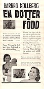 En dotter född 1944 movie poster Barbro Kollberg Kids