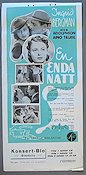 En enda natt 1939 movie poster Ingrid Bergman