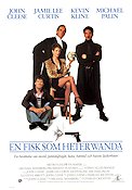 A Fish Called Wanda 1988 movie poster John Cleese Jamie Lee Curtis Charles Crichton Fish and shark