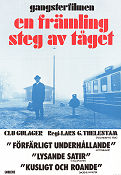 Gangsterfilmen 1974 movie poster Clu Gulager Ernst Günther Per Oscarsson Lars G Thelestam Trains