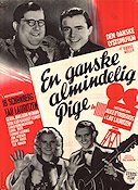 En ganske almindelig pige 1954 movie poster Ib Schönberg Lau Lauritzen Denmark