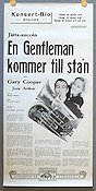 Mr Deeds Goes to Town 1936 poster Gary Cooper Frank Capra