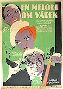 En melodi om våren 1933 movie poster Lars Egge Annalisa Ericson Bullen Berglund Instruments Eric Rohman art