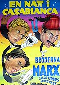 A Night in Casablanca 1946 movie poster The Marx Brothers Bröderna Marx