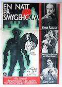 En natt på Smygeholm 1933 movie poster Ernst Eklund Adolf Jahr Annalisa Ericson Ingrid Robbert