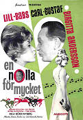 En nolla för mycket 1962 movie poster Carl-Gustaf Lindstedt Lill-Babs Birgitta Andersson Börje Nyberg Horses