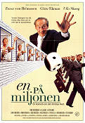 En på miljonen 1995 movie poster Thomas von Brömssen Gösta Ekman Ulla Skoog Måns Herngren Gambling