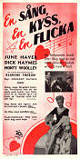 En sång en kyss en flicka 1944 poster June Haver Gregory Ratoff Musikaler