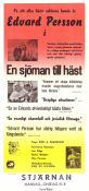 A Sailor on Horseback 1940 movie poster Edvard Persson Karl-Arne Holmsten Elvin Ottosson Emil A Lingheim Horses