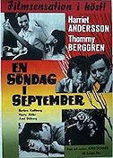 En söndag i september 1963 movie poster Harriet Andersson Harry Ahlin Thommy Berggren Jörn Donner