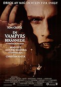 Interview with the Vampire 1994 movie poster Brad Pitt Tom Cruise Christian Slater Kirsten Dunst Neil Jordan