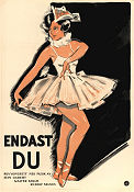Nur Du 1930 movie poster Charlotte Ander Hermann Feiner Music: Jean Gilbert Music: Walter Kollo