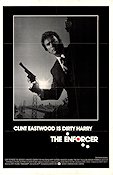 The Enforcer 1976 movie poster Clint Eastwood Tyne Daly James Fargo Find more: Dirty Harry Bridges Guns weapons