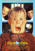 Home Alone 1990 movie poster Macaulay Culkin Joe Pesci Daniel Stern Chris Columbus Kids Holiday