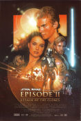 Episode II Attack of the Clones 2002 poster Ewan McGregor Natalie Portman Hayden Christensen Christopher Lee George Lucas Hitta mer: Star Wars