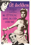 Ett dockhem 1956 movie poster Mai Zetterling Gunnel Broström George Fant Anders Henrikson Writer: August Strindberg