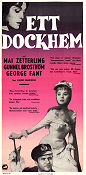 Ett dockhem 1956 poster Mai Zetterling Gunnel Broström George Fant Anders Henrikson Text: August Strindberg