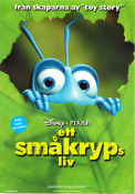 Ett småkryps liv 1998 poster Kevin Spacey John Lasseter Filmbolag: Pixar Insekter och spindlar