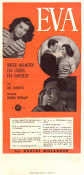 Eva 1948 poster Birger Malmsten Gustaf Molander