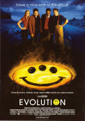 Evolution 2001 movie poster David Duchovny Julianne Moore Orlando Jones Ivan Reitman