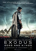 Exodus Gods and Kings 2014 movie poster Christian Bale Joel Edgerton Ridley Scott Sword and sandal