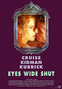 Eyes Wide Shut 1999 movie poster Tom Cruise Nicole Kidman Todd Field Stanley Kubrick