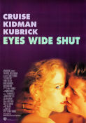 Eyes Wide Shut 1999 movie poster Tom Cruise Nicole Kidman Todd Field Stanley Kubrick