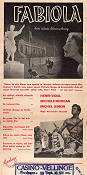 Fabiola 1949 movie poster Michele Morgan Henri Vidal Alessandro Blasetti