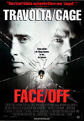 Face Off 1997 poster John Travolta Nicolas Cage Joan Allen John Woo