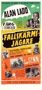 Fallskärmsjägare 1953 poster Alan Ladd Leo Genn Susan Stephen Terence Young Fallskärm