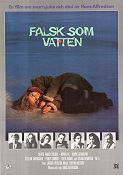 Falsk som vatten 1985 movie poster Malin Ek Stellan Skarsgård Magnus Uggla Hans Alfredson Production: AB Svenska Ord