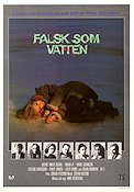 Falsk som vatten 1985 movie poster Malin Ek Stellan Skarsgård Magnus Uggla Hans Alfredson Production: AB Svenska Ord
