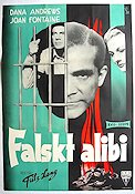 Beyond Reasonable Doubt 1957 movie poster Dana Andrews Joan Fontaine Fritz Lang