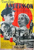 Familjen Andersson 1937 movie poster Elsa Carlsson Sigurd Wallén Skärgård