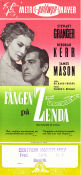 Fången på Zenda 1952 poster Stewart Granger Deborah Kerr James Mason Richard Thorpe Äventyr matinée