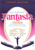 Fantasia 1940 movie poster Leopold Stokowski Mickey Mouse Musse Pigg James Algar