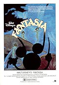 Fantasia 1940 movie poster Leopold Stokowski Mickey Mouse Musse Pigg James Algar