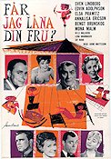 Får jag låna din fru 1959 movie poster Sven Lindberg Elsa Prawitz Annalisa Ericson Arne Mattsson