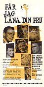 Får jag låna din fru 1959 movie poster Sven Lindberg Elsa Prawitz Nils Hallberg Annalisa Ericson Arne Mattsson