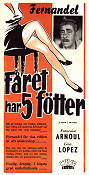 Fåret har 5 fötter 1955 poster Fernandel Francoise Arnoul Henri Verneuil