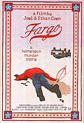 Fargo 1996 movie poster William H Macy Frances McDormand Steve Buscemi Peter Stormare Joel Ethan Coen Cult movies Artistic posters Police and thieves