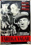 Farliga vägar 1942 movie poster Karin Ekelund Anders Henrikson Georg Rydeberg