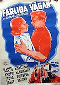 Farliga vägar 1942 movie poster Karin Ekelund Anders Henrikson Georg Rydeberg