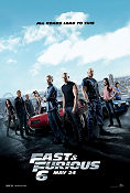 Fast and Furious 6 2013 movie poster Paul Walker Vin Diesel Dwayne Johnson Justin Lin Cars and racing