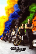F9: The Fast Saga 2021 movie poster Vin Diesel Michelle Rodriguez Jordana Brewster Justin Lin Cars and racing