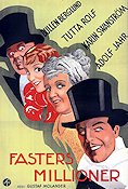 Fasters millioner 1934 movie poster Tutta Rolf Erik Berglund