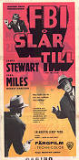 The FBI Story 1959 movie poster James Stewart Vera Miles Mervyn LeRoy Police and thieves