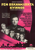 Five Branded Women 1960 movie poster Van Heflin Silvana Mangano Jeanne Moreau Martin Ritt War